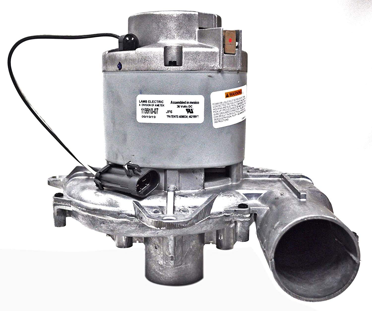 Ametek Lamb 9 Inch 36 Volt 1 Stage B/B Flotek Tangential Bypass Motor 119910-07