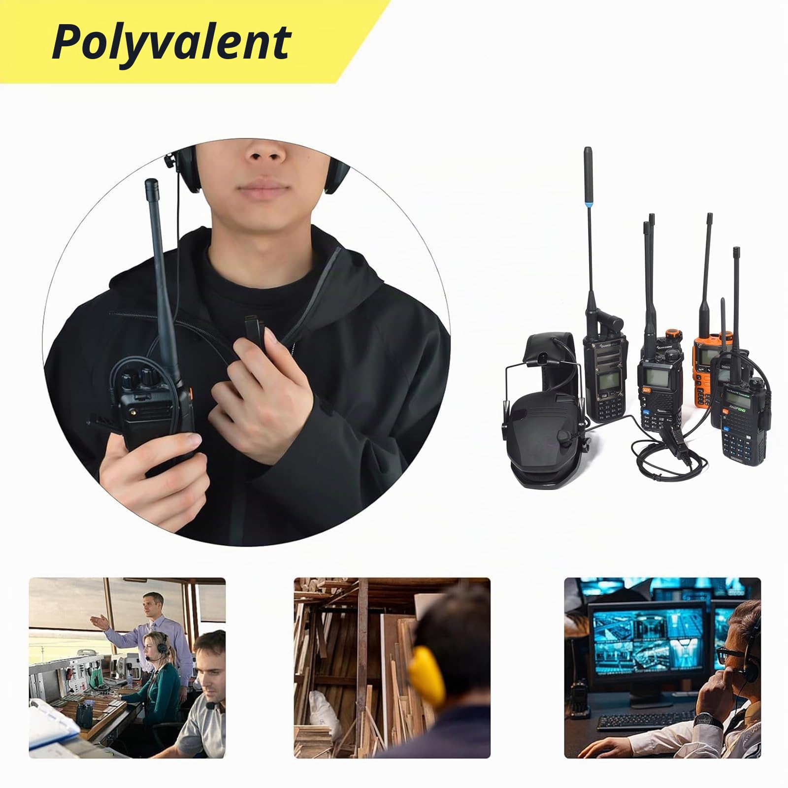 Câble audio universel 2 broches vers 3,5 mm 90° avec fonction PTT | compatible avec Baofeng UV-5R 777 888S Kenwood TH-22AT TK-3100 Quansheng K5 TK-11 et casques avec micro dotés d'une in