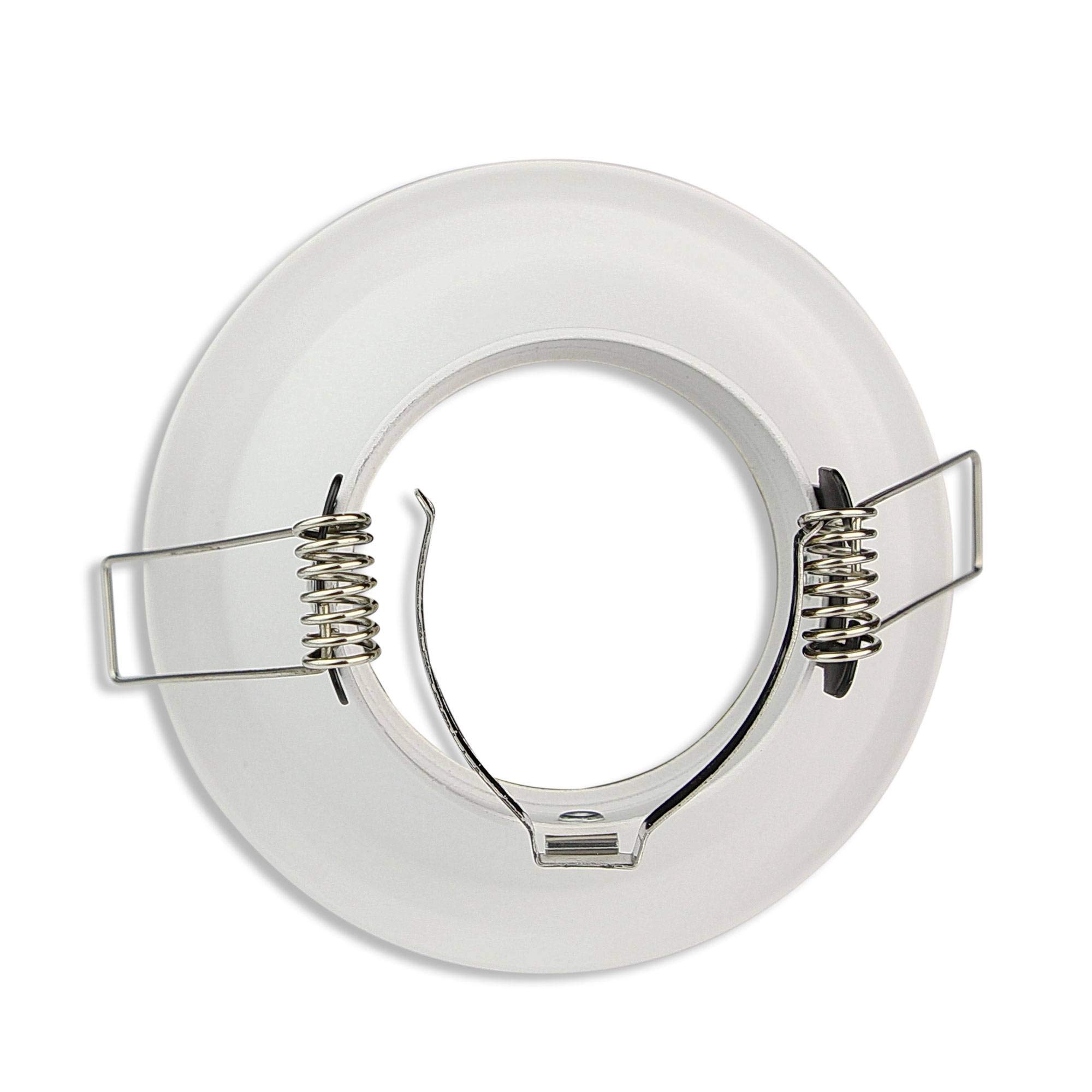 12x Vonhoff LED Einbaustrahler Set MR16 12V schwarz/gold rund neutralweiß 5 Watt sehr flach - Einbauleuchte Einbau-spot als Deckenleuchte und -strahler oder Wandleuchte - 75mm Bohrloch