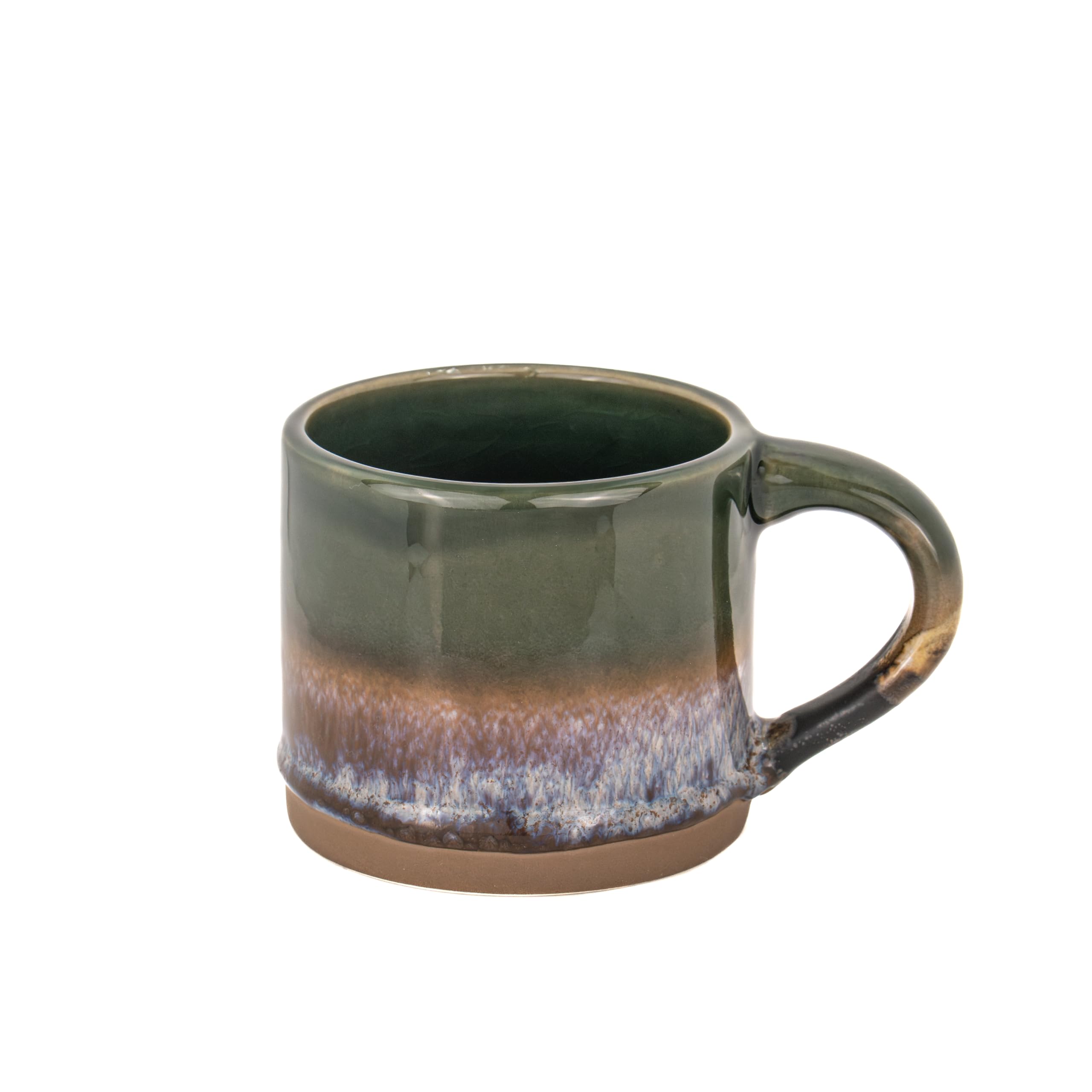 Sass & Belle Marlowe Olive Brown Mug – Unique Ceramic Tea Cup and Coffee Cup for Him or Her – Quirky Sass and Belle Gift Idea – Stylish Rustic Drinkware