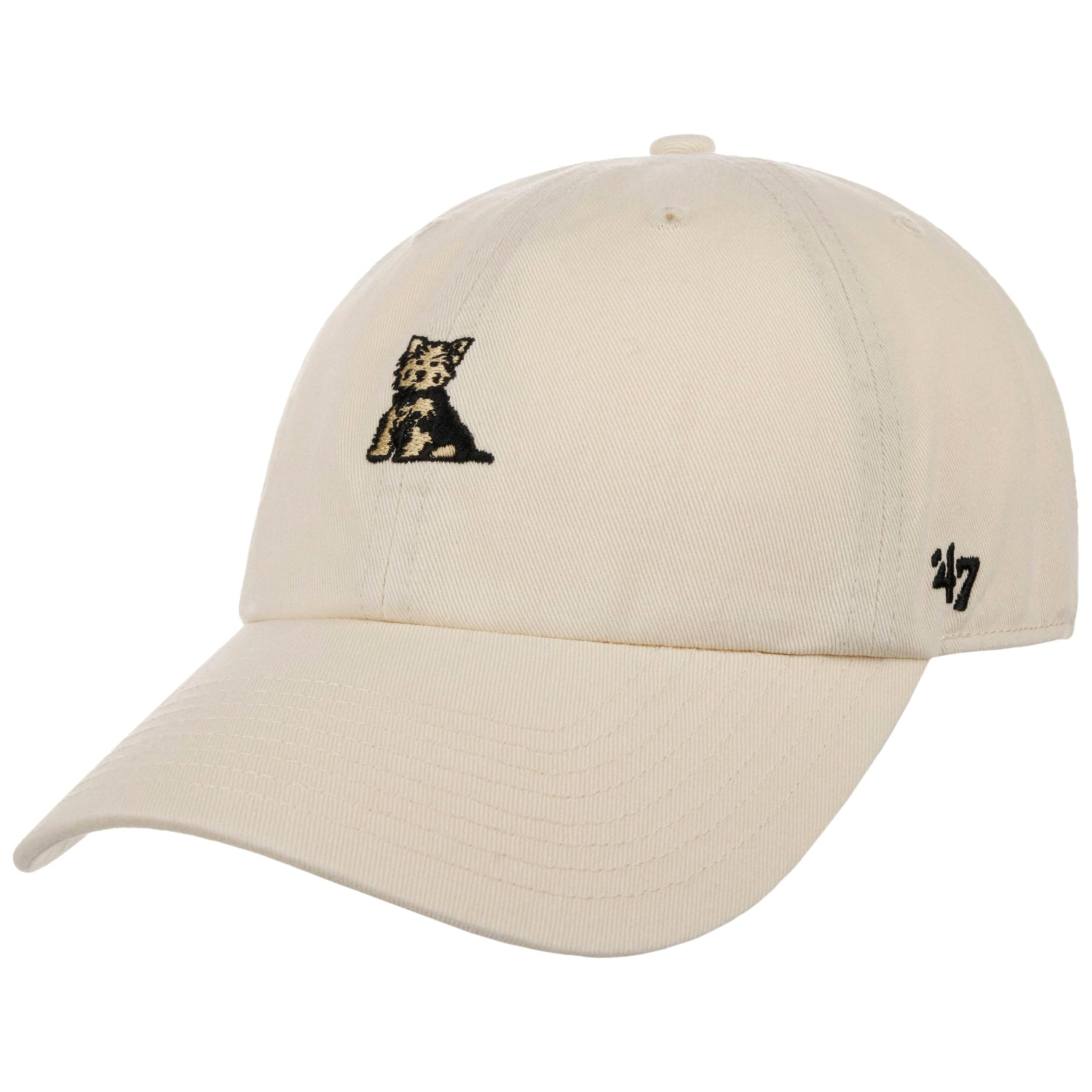 47 Brand Clean Up Dog Icon CapBrand Baseball Cap Strapback (One Size - Cream White)