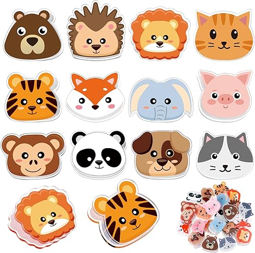 Miniatura 1 de Crtiin 24 clips de plástico para bolsas con forma de animales divertidos para frutas y alimentos para almacenamiento de alimentos