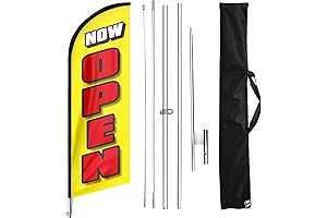 Now Open Feather Flags for Business; The Perfect Advertising Solution