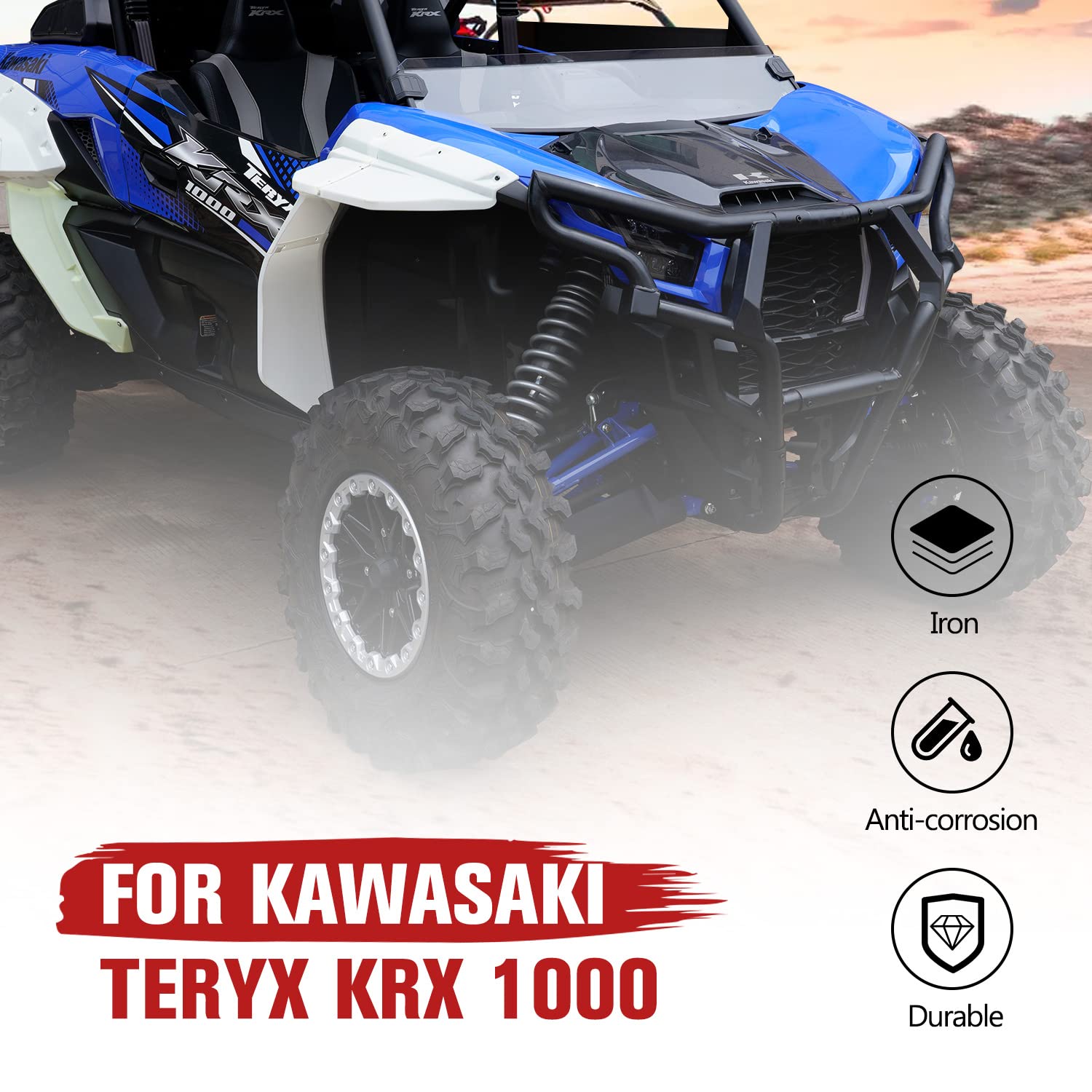 HAKA TOUGH Upper Front Bumper Guard for Kawasaki Teryx KRX 1000 2020
