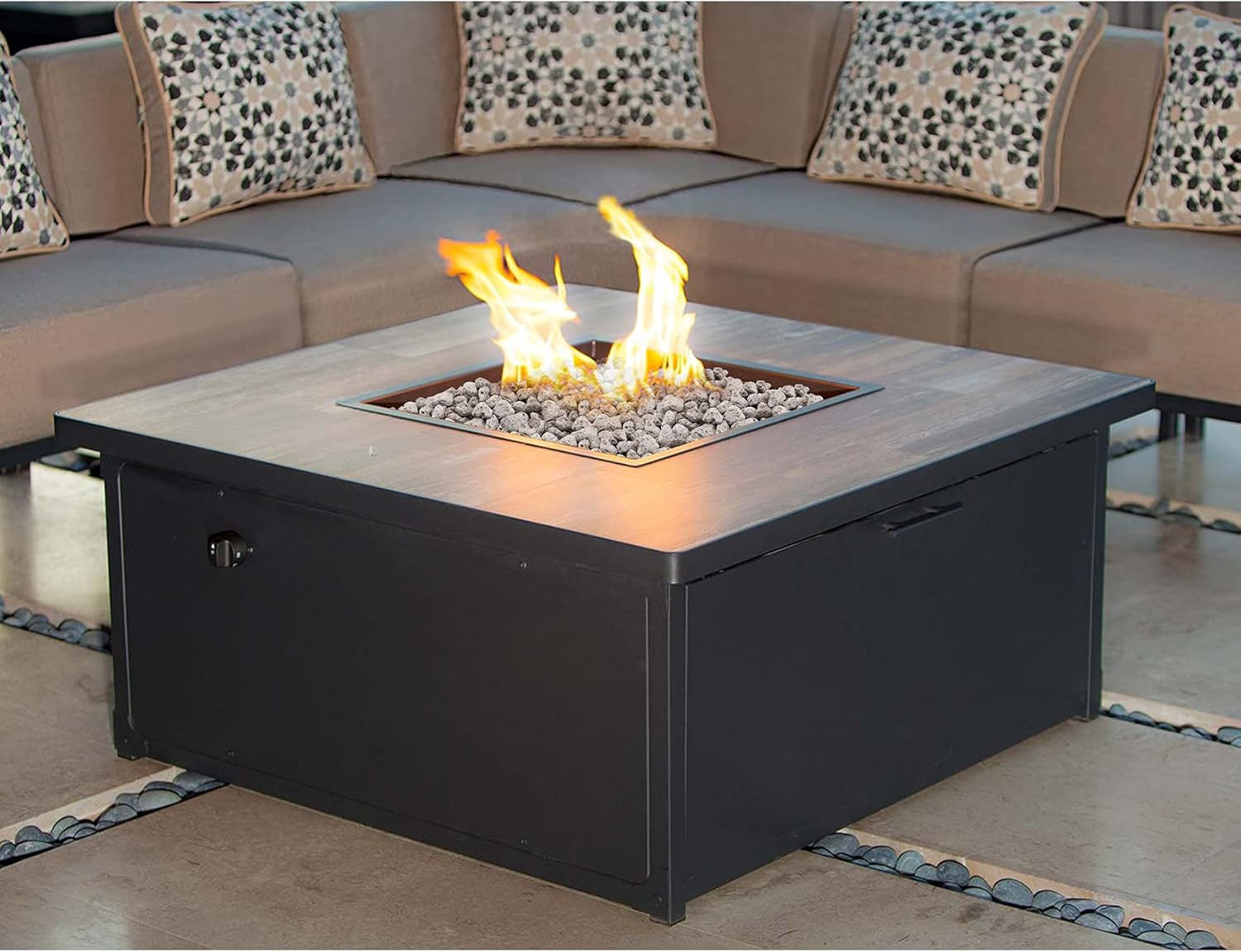 Stanbroil Light Weight White Lava Rock Granules - Natural Volcanic Rocks Decorative Landscaping Stones for Outland Living Bond Portable Fire Pit, Gas Log Set and Fireplace - 5 Pounds (4/5" - 1-1/5")