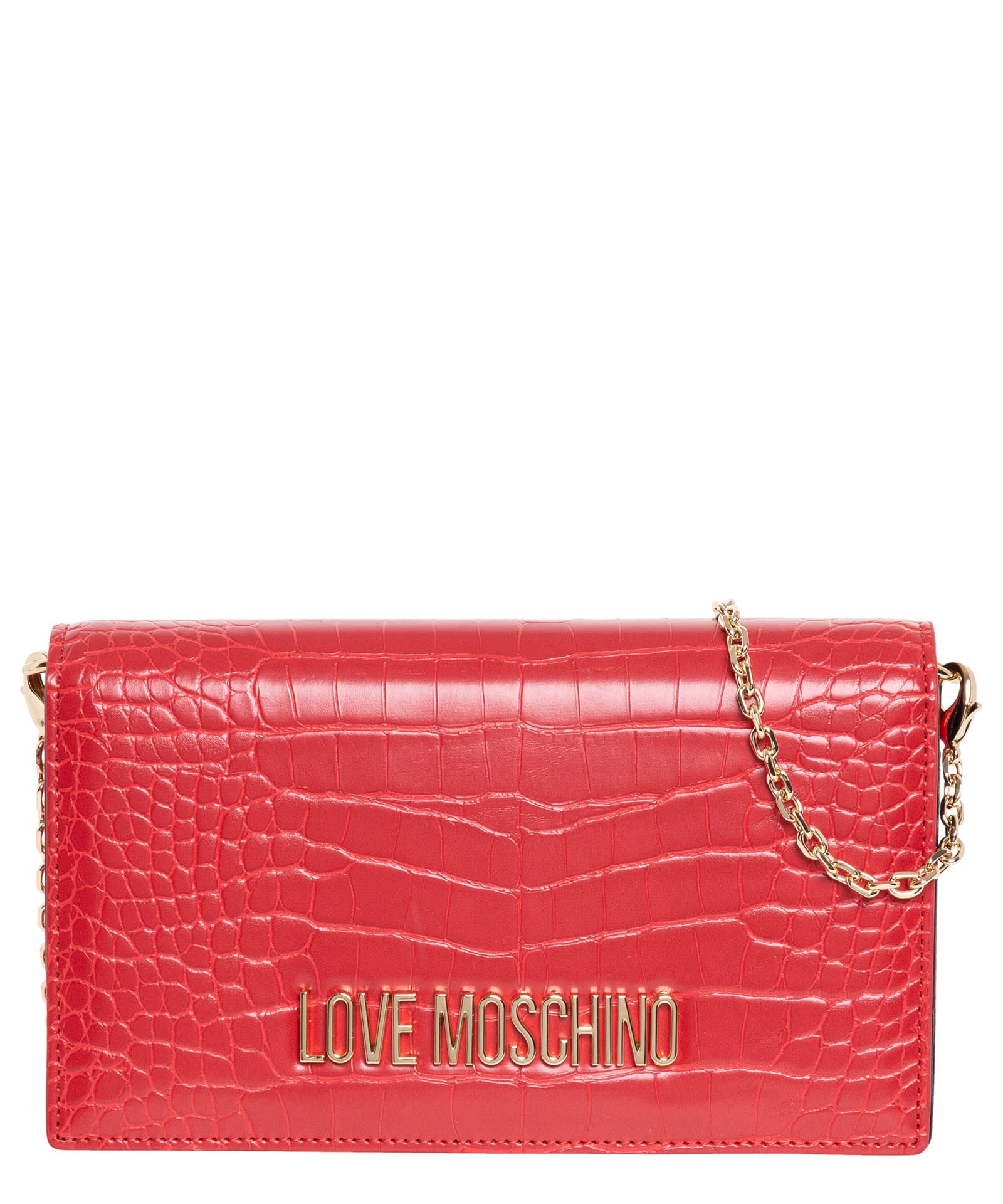 Amazon | [Love Moschino] ショルダーバッグ Borsa Pu St.croco Rosso 