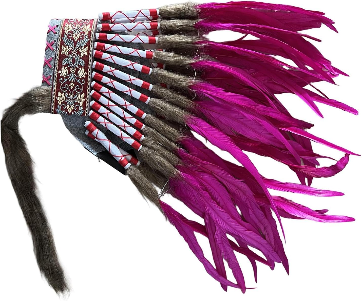 Artificial Feather Indian Headdress Unique Props Decor Headwear for Fancy Dress