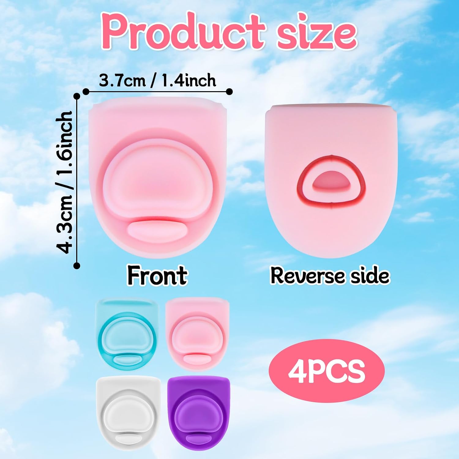 4 Pcs Replacement Rubber Seal Stopper Compatible with Owala FreeSip 16oz 32oz,Bottle Top Gasket Lid for Owala 16/19/24/32/40oz Seal Mouth Cap Silicone Stopper Part Insert Accessories(Colorful) image 2