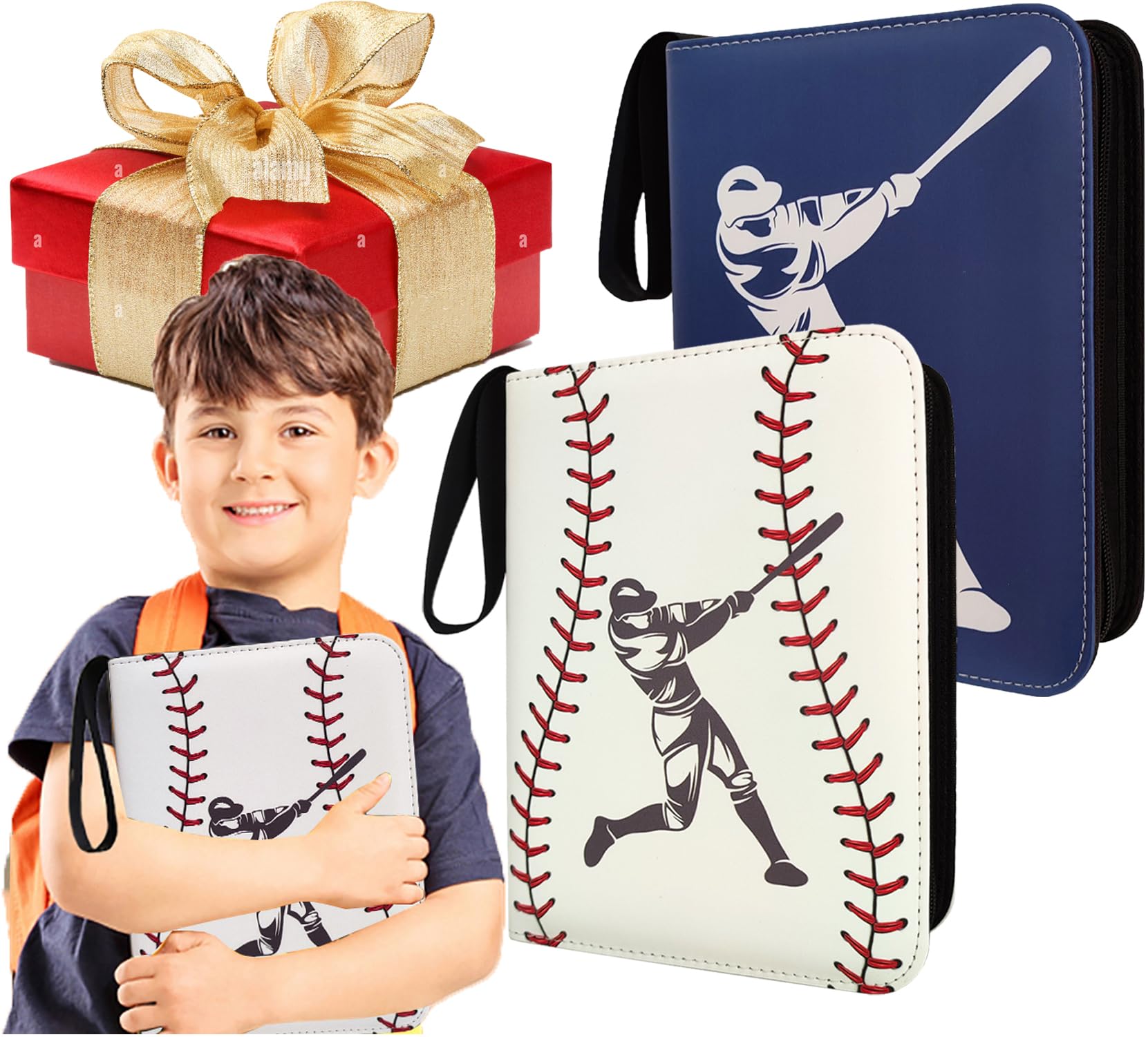 2 Pack baseball Card Binder Gift
