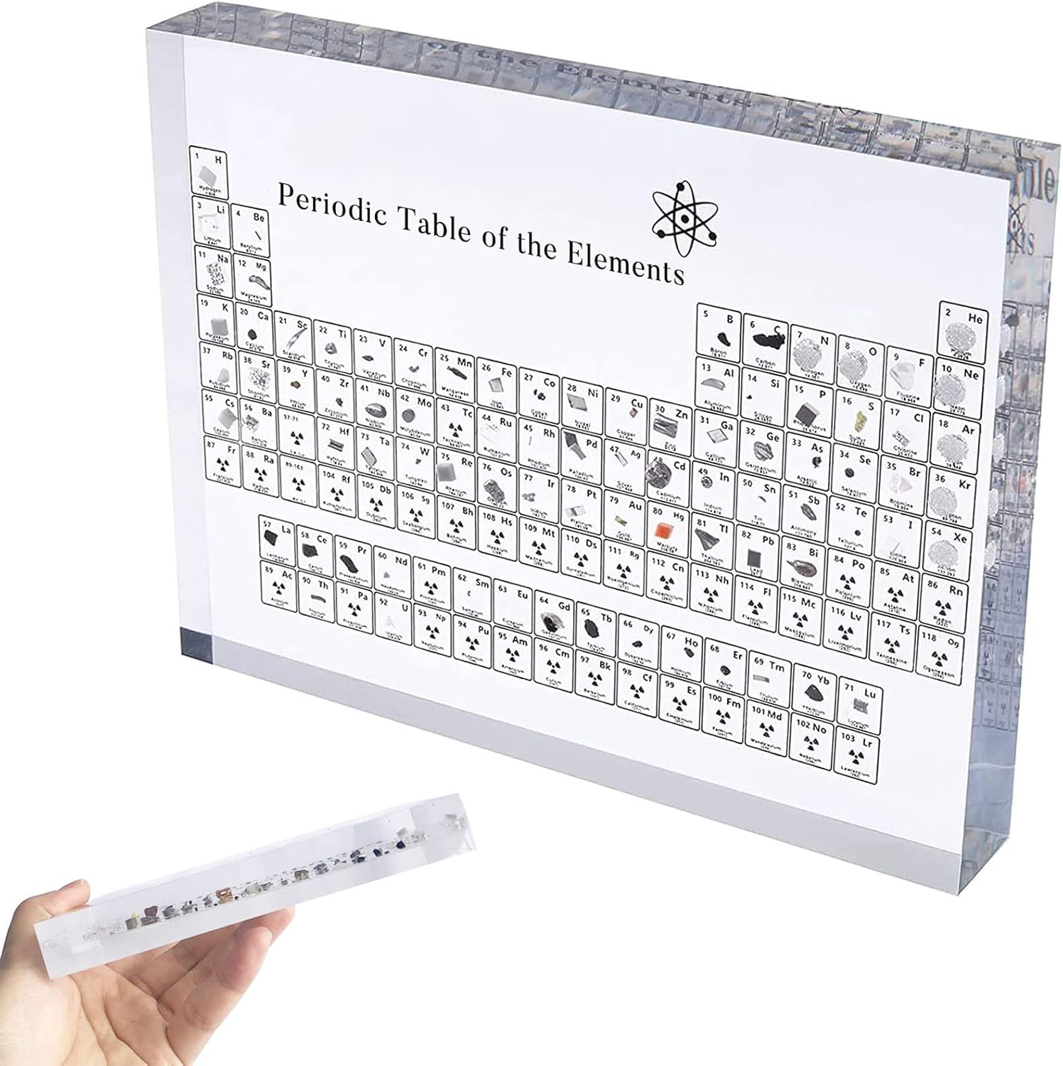 Periodensystem Der Elemente Mit Echten Elementen Acryl-Periodensystem mit echten Elementen, chemische Elemente