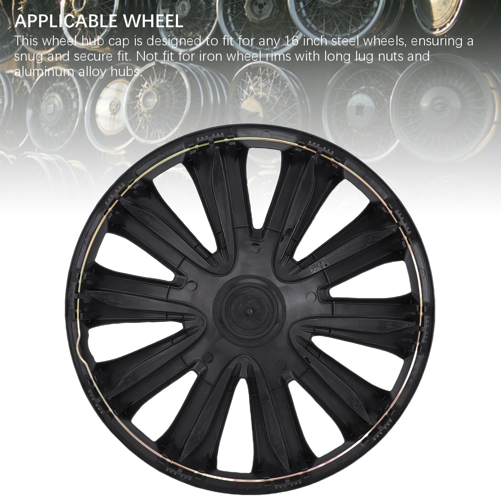 Amazon.co.jp: Acogedor 16 インチ ホイールキャップ 4 個セット 車 