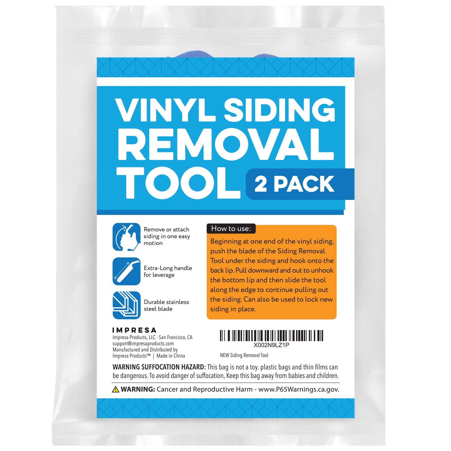 Buy 2 Pack Vinyl Siding Removal Tool for Installation and Repair, Extra