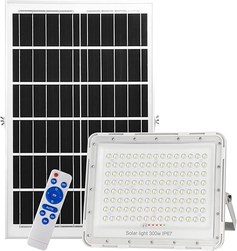 Miniatura 7 de Luces de inundación solares LED de 200 W, luz de inundación de calle de 18000 lúmenes, impermeable IP67 con iluminación de seguridad de control