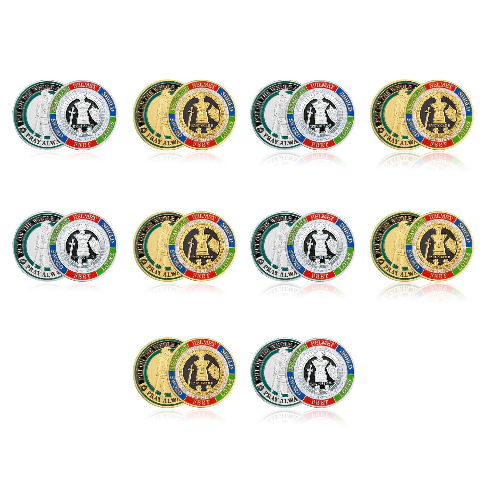 Armor of God Coins - Faith Challenge Coins -10
