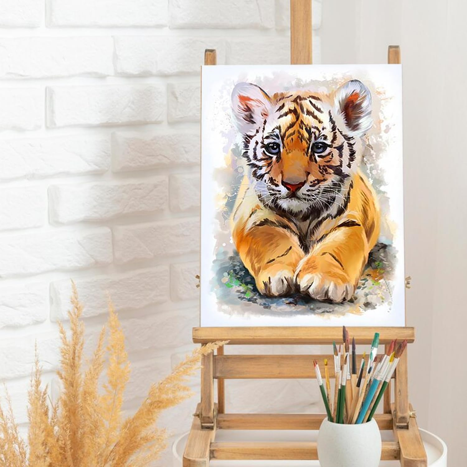 Hampton Art Stretched Canvas 8in x 10in 2 Pack - Pre-Stretched Blank Canvas for Painting, 5/8in Thick, Back-Stapled Acrylic, Oil, Pouring and Craft Projects