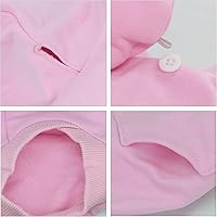 Vista 5 de LOPHIPETS Sudaderas con capucha de algodón para perros pequeños, chihuahua, ropa para cachorros, abrigo para clima frío, color rosa, S