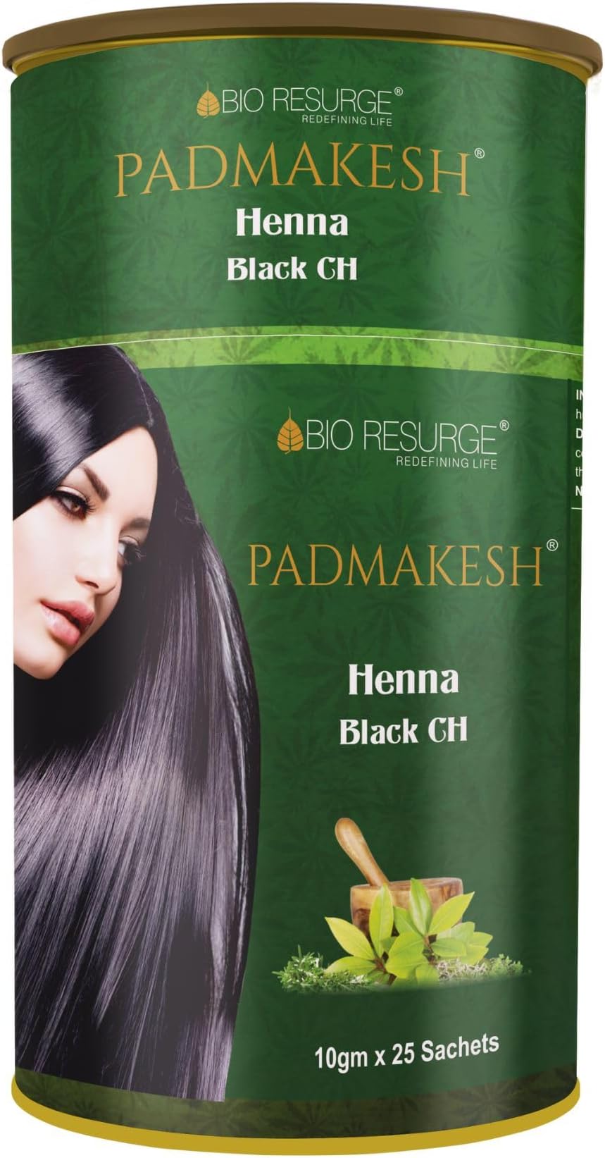 BIO RESURGE LIFE Ayurvedic Henna Natural Hair Colours (Black)