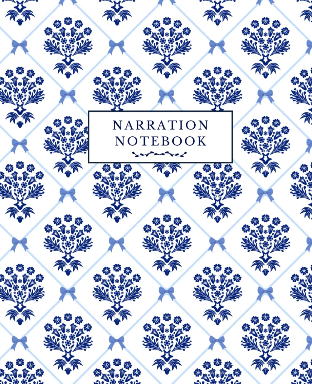 Narration Notebook for Notetaking | Composition Notebook for Notes | Composition Notebook Vintage | French Blue and Bows: Foundational Tools for Charlotte Mason Homeschool Education