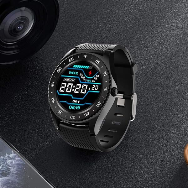 KingbeefLIU Guarda M12 True Color Full Touch Screen Photo Step Conteggio Bluetooth Smart Watch Arancia