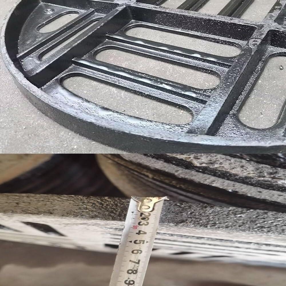 Griglia di scarico rotonda in ferro duttile, 30 cm, per drenaggio del