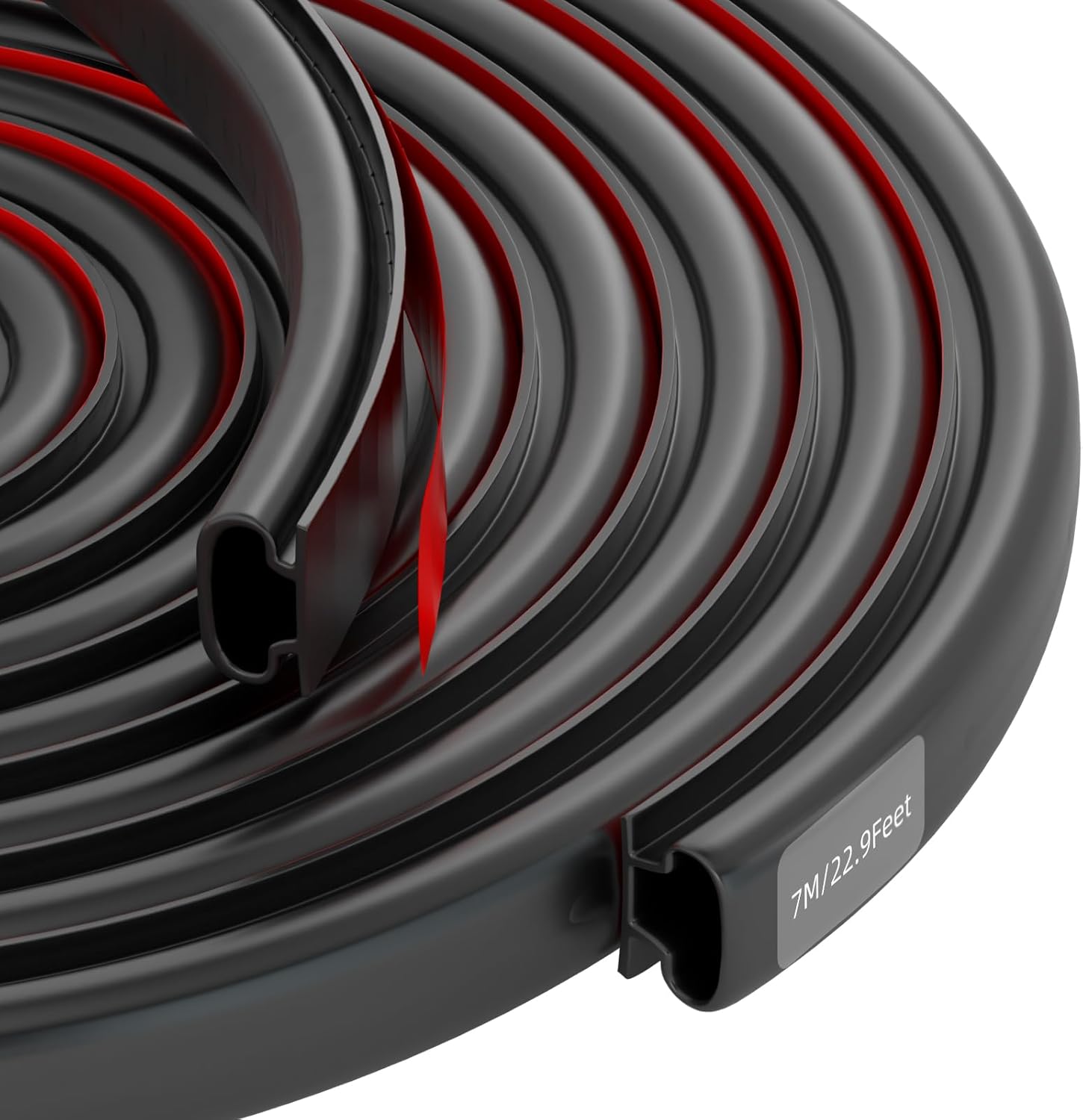 Weather Stripping Door Seal Strip, DShape Self Adhesive Rubber Window