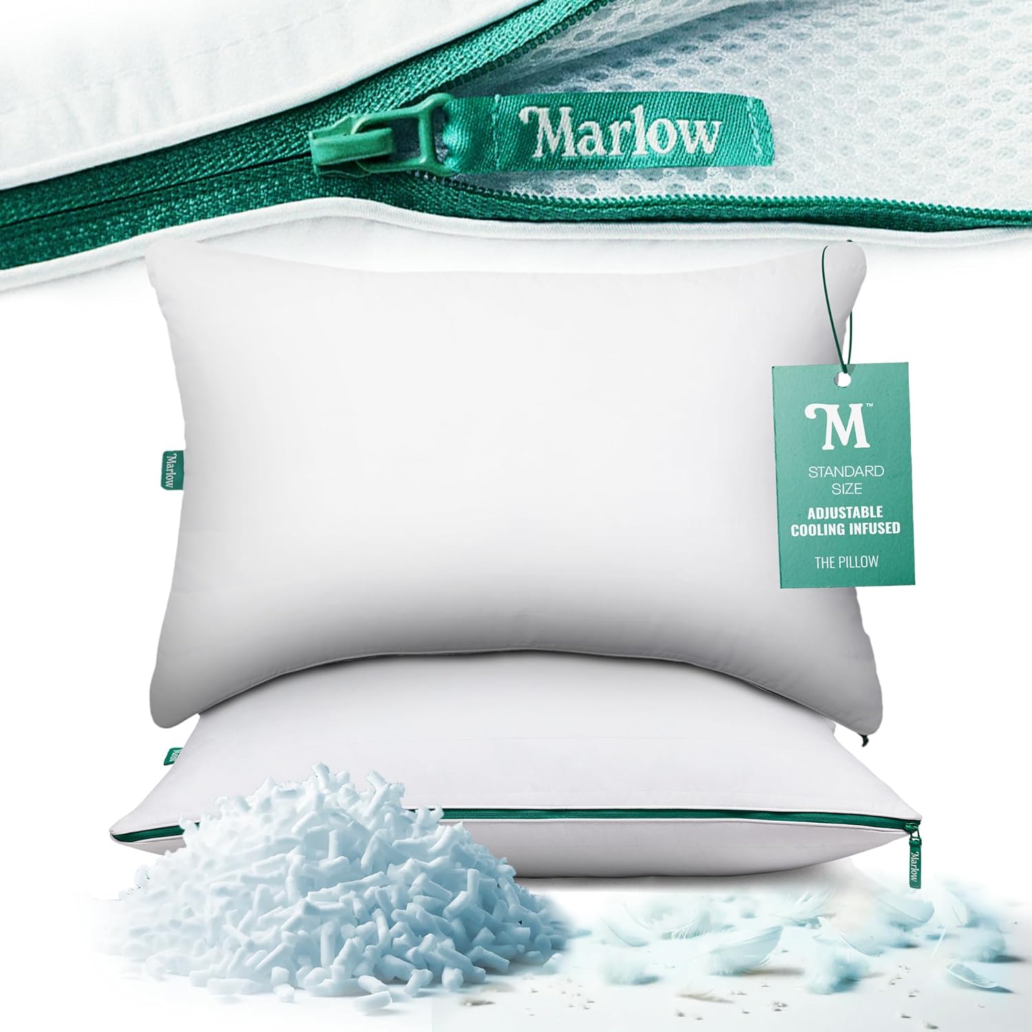 Marlow Adjustable Memory Foam Pillow by Brooklinen
