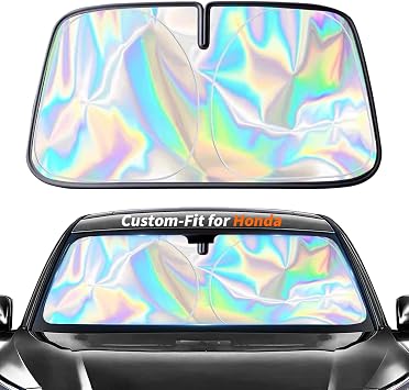 Custom-Fit for Honda Accord Windshield Sun Shade, Car Sunshade Cover UV Block Car Front Window with Foldable Sun Shade Cover Cool Protection Visor, Designed for Hond-a Accessories for Honda Accord