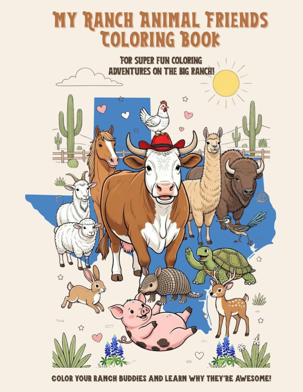 My Ranch Animal Friends Coloring Book: For super fun coloring adventures on the big ranch!