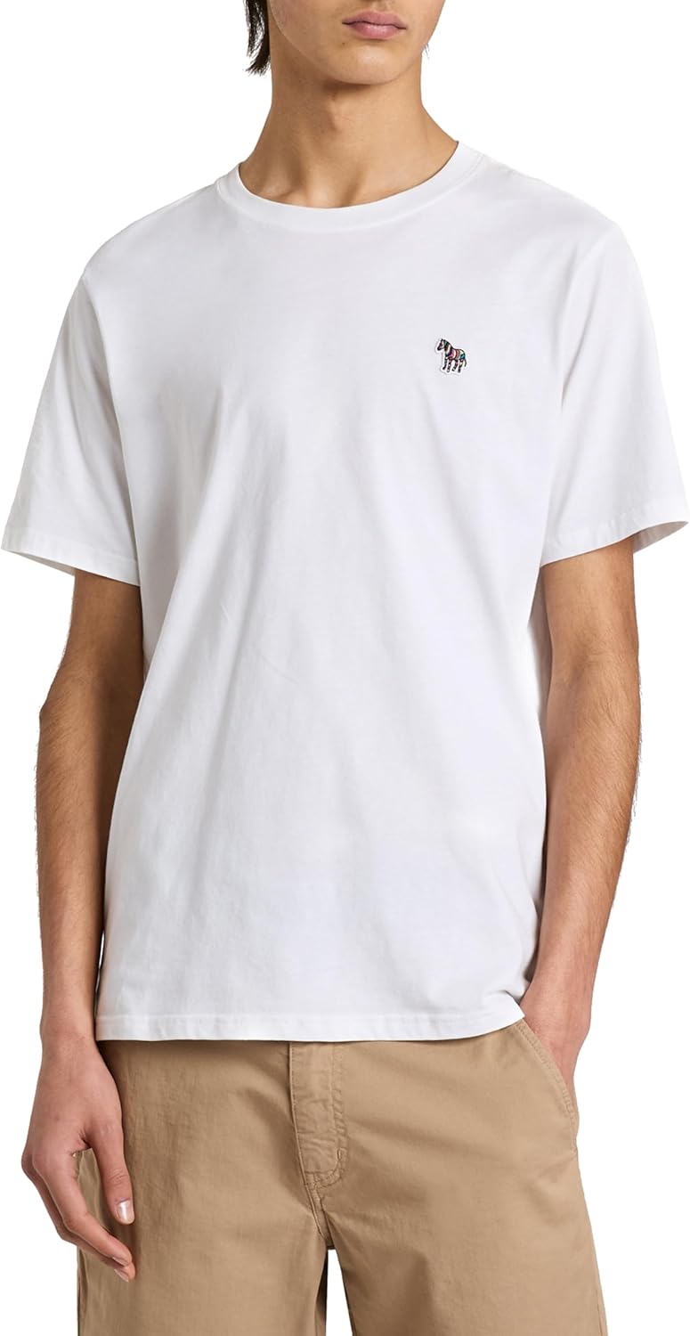 Paul Smith Mens Cotton Zebra Logo T-Shirt
