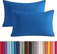 Vista 31 de BEDSUM Juego de 2 fundas de almohada de microfibra estándar suaves, resistentes a las arrugas y de fácil cuidado con cierre de sobre para niños, 20