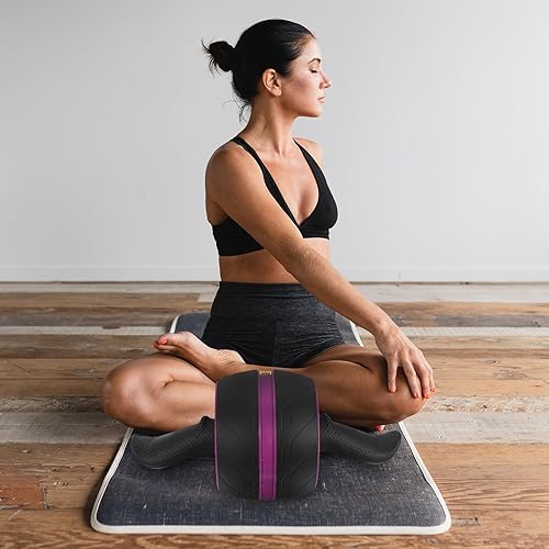 Miniatura 9 de Rueda de rodillo abdominal de rebote automático, equipo de fitness para gimnasio en casa, entrenamiento de fuerza central y entrenador abdominal