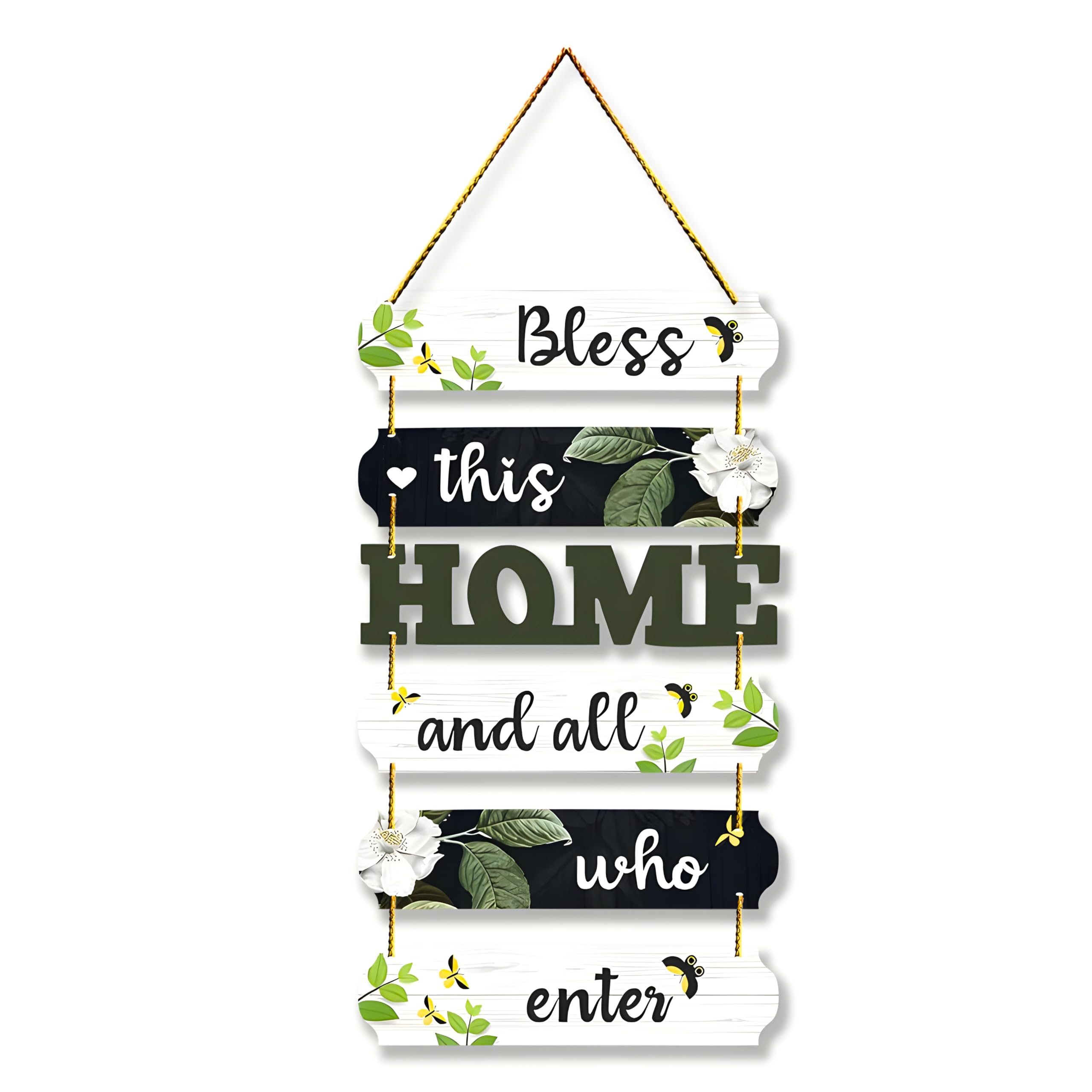 Positive Vibe Lifestyle Bless this Home Wall Art Print (Multicolor 3020)