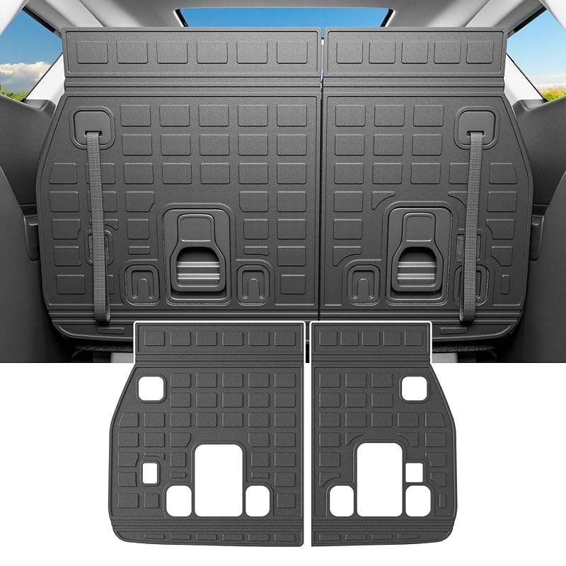 Tapete protetor do encosto traseiro para Kia Carnival 2022 a 2026 powoq KIA01
