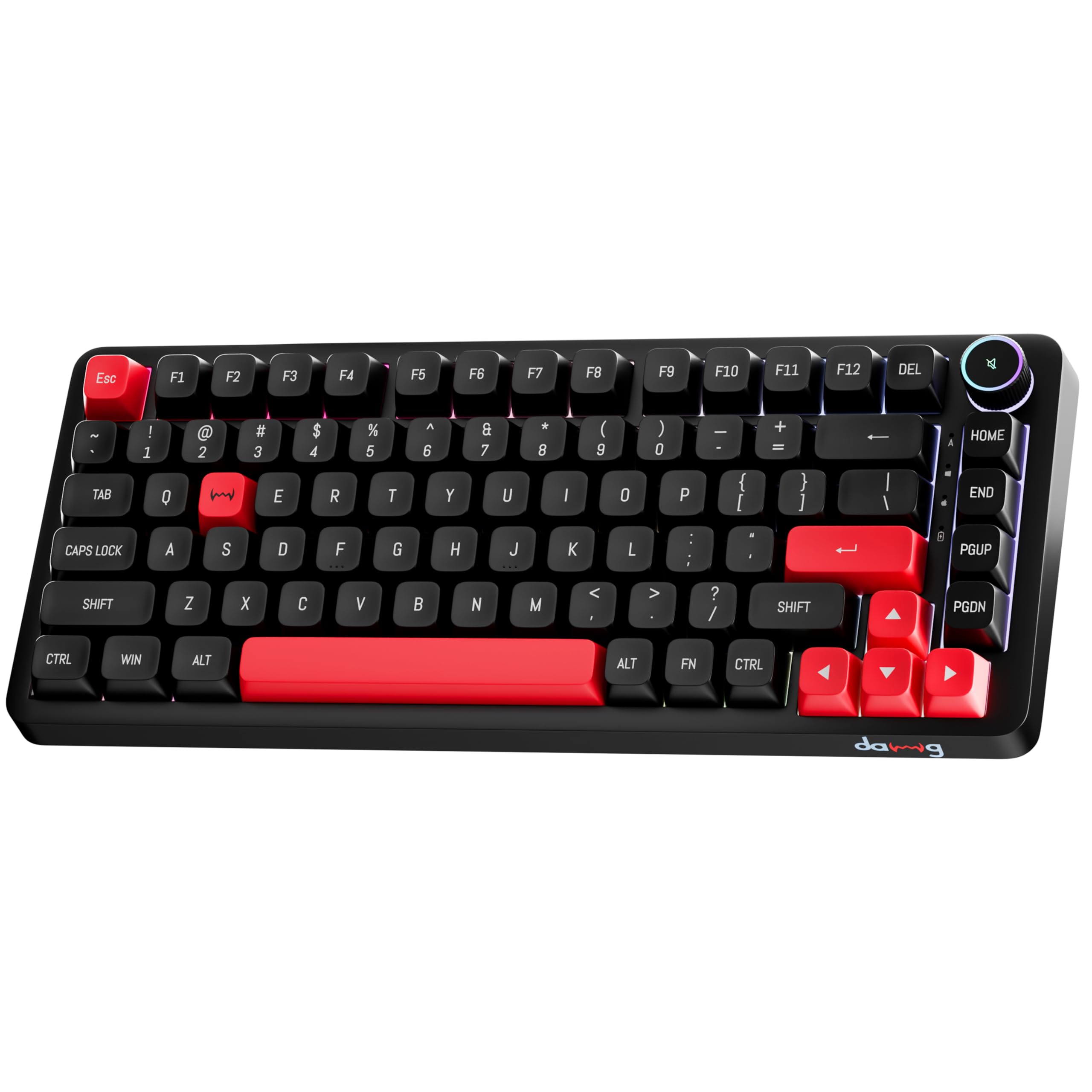 daWg HighKEY 718, 75% Wireless Mechanical Keyboard, RGB, daWg Glacier Tactile Switches, Hot Swap, Gasket with 5 Layer Absorption, 4000mAh, 30 Days, (Type-C, 2.4Hz, 3*BT), Volume Knob, Advance Software-picture-23
