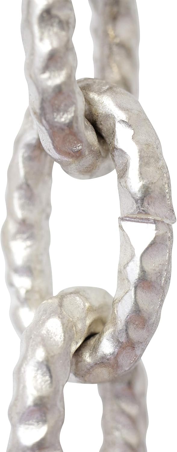 RCH Hardware CH-30-MS-3 Brass Chandelier Chain, Matte Silver (3 Feet)