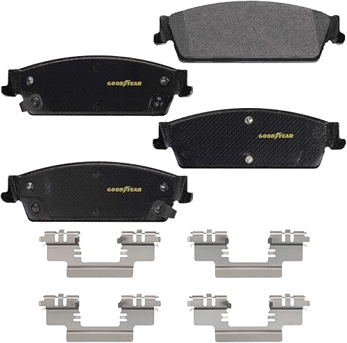 Goodyear Frenos GYD1194 | Pastillas de freno traseras de cerámica de carbono para Cadillac Escalade 20-07, Escalade ESV 20-07, Escalade EXT 13-07;