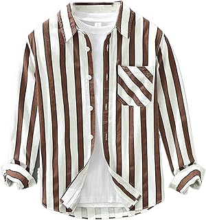 Camisa de manga larga de algodón sólido para hombre, tendencia de primavera, rayas verticales, delgada, casual, con bolsillo en el pecho