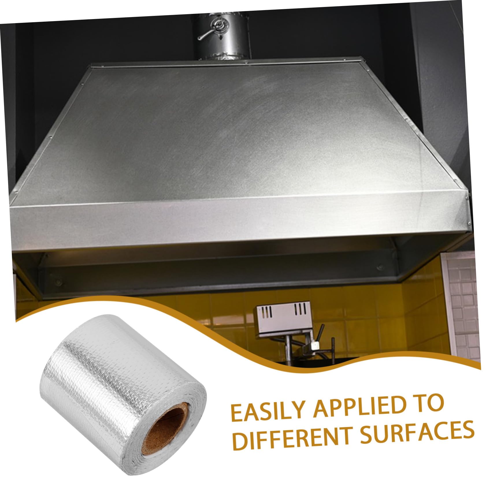 SOLUSTRE 4rouleaux Ruban Adhésif Aluminium Isolant Thermique Résistant Aux Hautes Températures Pour Conduits Échappement Et Applications Industrielles Argenté