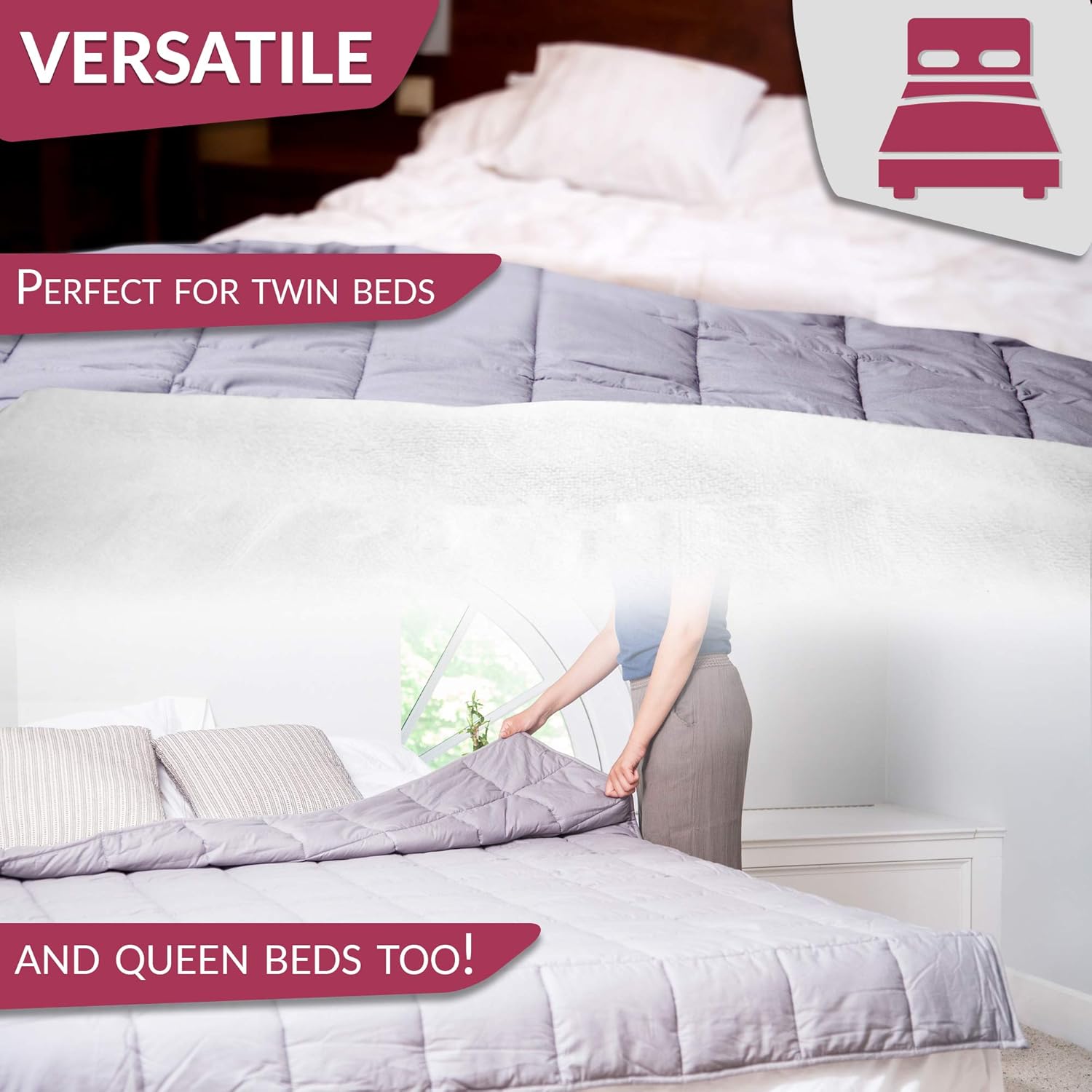 🛒 Crаzу Dеаlѕ Cooshi Adult Weighted Blanket Queen Size 20 lbs | with Minky Duvet Cover | Cotton 60x80 | Grey Heavy Blanket | Glass Beads | for Adults More Than 160 lbs Uр Tо 40% оƒƒ Cooshi Adult Weighted Blanket Queen Size 20 lbs | with Minky Duvet Cover | Cotton 60x80 | Grey Heavy Blanket | Glass Beads | for Adults More Than 160 lbs