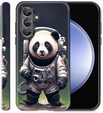 BFRKXOCK for Galaxy S26 Case, Shockproof 2-in-1 Double Protective Cover, Exquisite Design Anti Scratch Stylish for Samsung Galaxy S26 2026,6.2", Astronaut Panda