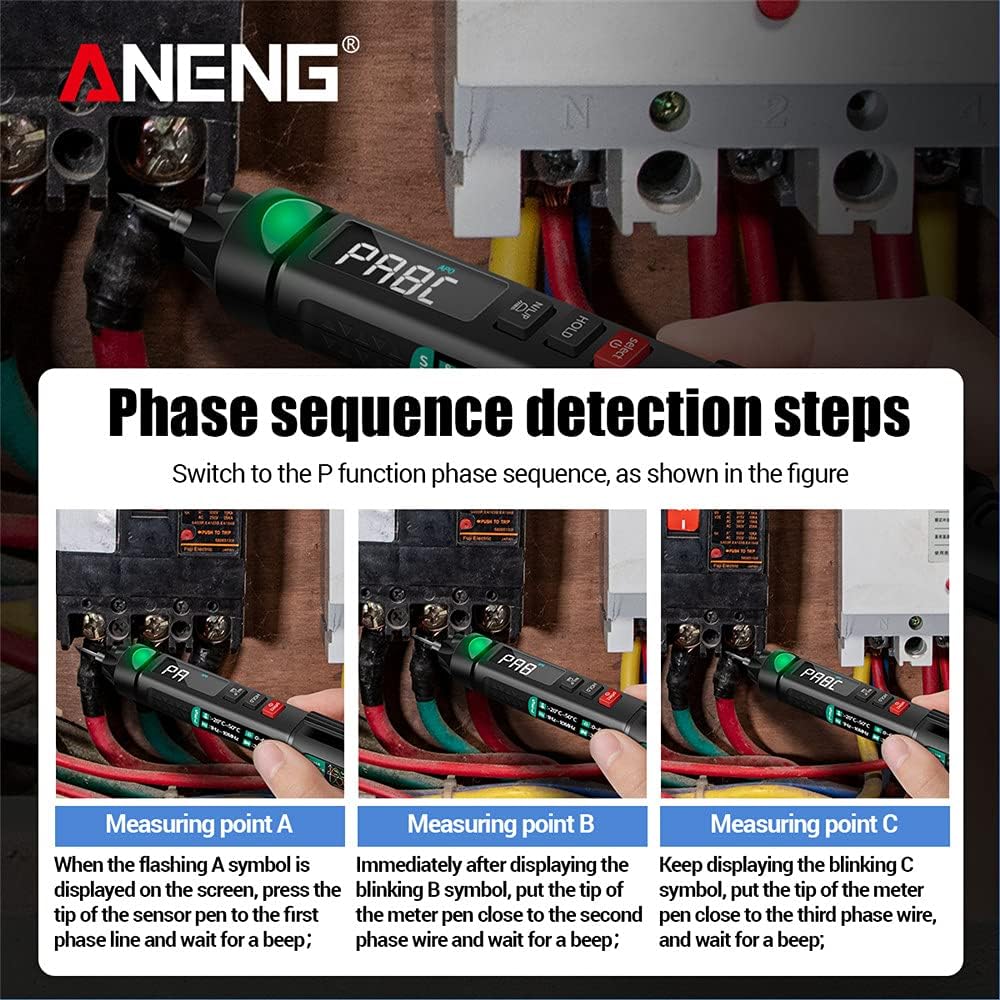 Phase Sequence Testing Using Multimeter SATMW A3008 Digital Multimeter User Manual