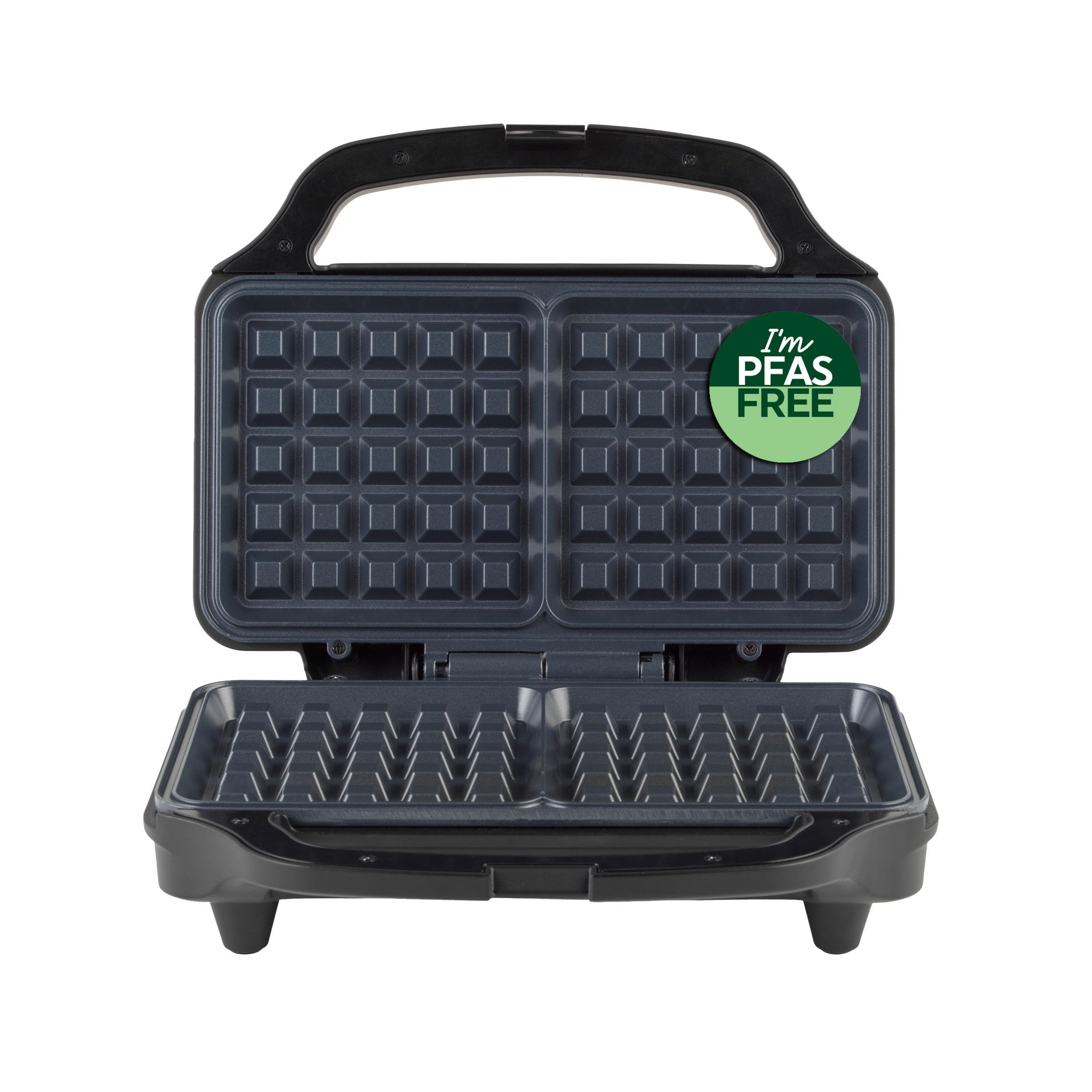 Salter KURO Waffle Maker, XL Plates, 900 W, Black