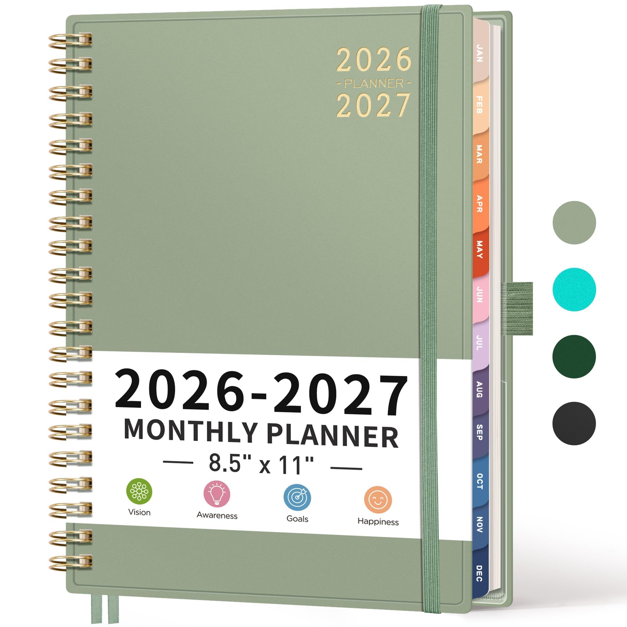 RETTACY Planner 2025-2026, Monthly Planner, Jan 2025 - Dec 2026, 8.5 - View #7