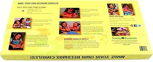 Miniatura 2 de Haz tu propio kit de velas de cera de abejas incluye 10 hojas de cera de abeja de tamaño matrimonial 100 de cera de abeja en natural y