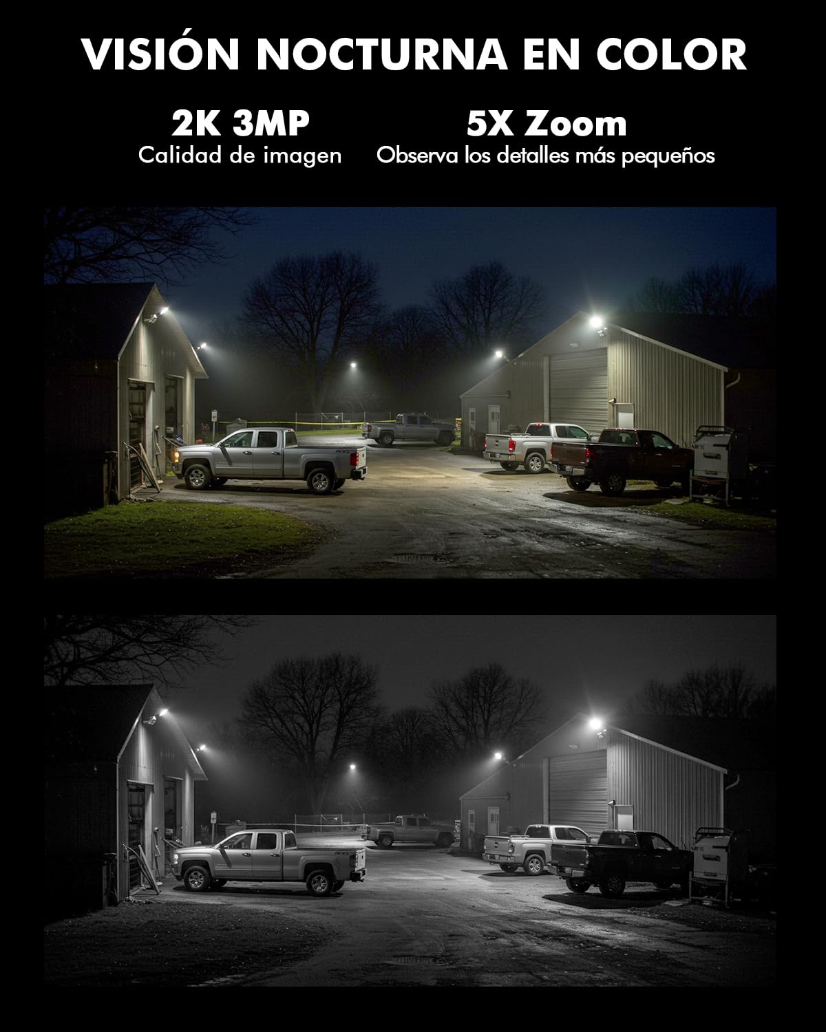 YESKANO 4G LTE Camara Vigilancia Exterior Solar con Tarjeta SIM, 2K HD, PTZ 355°/110°, Detección de Personas PIR, Visión Nocturna en Color, Voz Bidireccional, Almacenamiento Seguro, Sin WiFi | Con tarjeta SIM & 5W panel solar 360° PTZ, cámara 4G solar ext