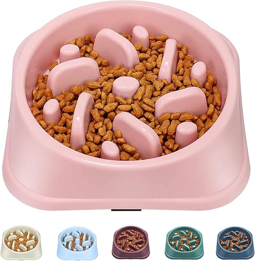 UPSKY Slow Feeder Small Dog Bowl - Anti-Slip Puzzle Bowl Feeder, Interactive Bloat Stop, Anti-Choking (12-70 lbs)