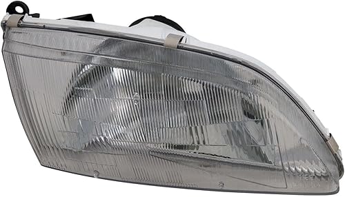 Conjunto de faros delanteros para Mazda 626 1998 a 1999 lado del pasajero, lente transparente, halógeno, MA2503115