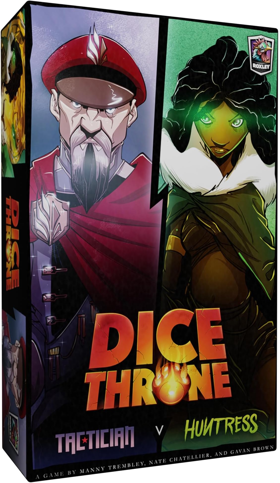 Roxley Games | Dice Throne Season Two Box 2: Tactician vs Huntress | Dice Game | Ages 8+ | 2 Players | 20-40 Minutes Playing Time