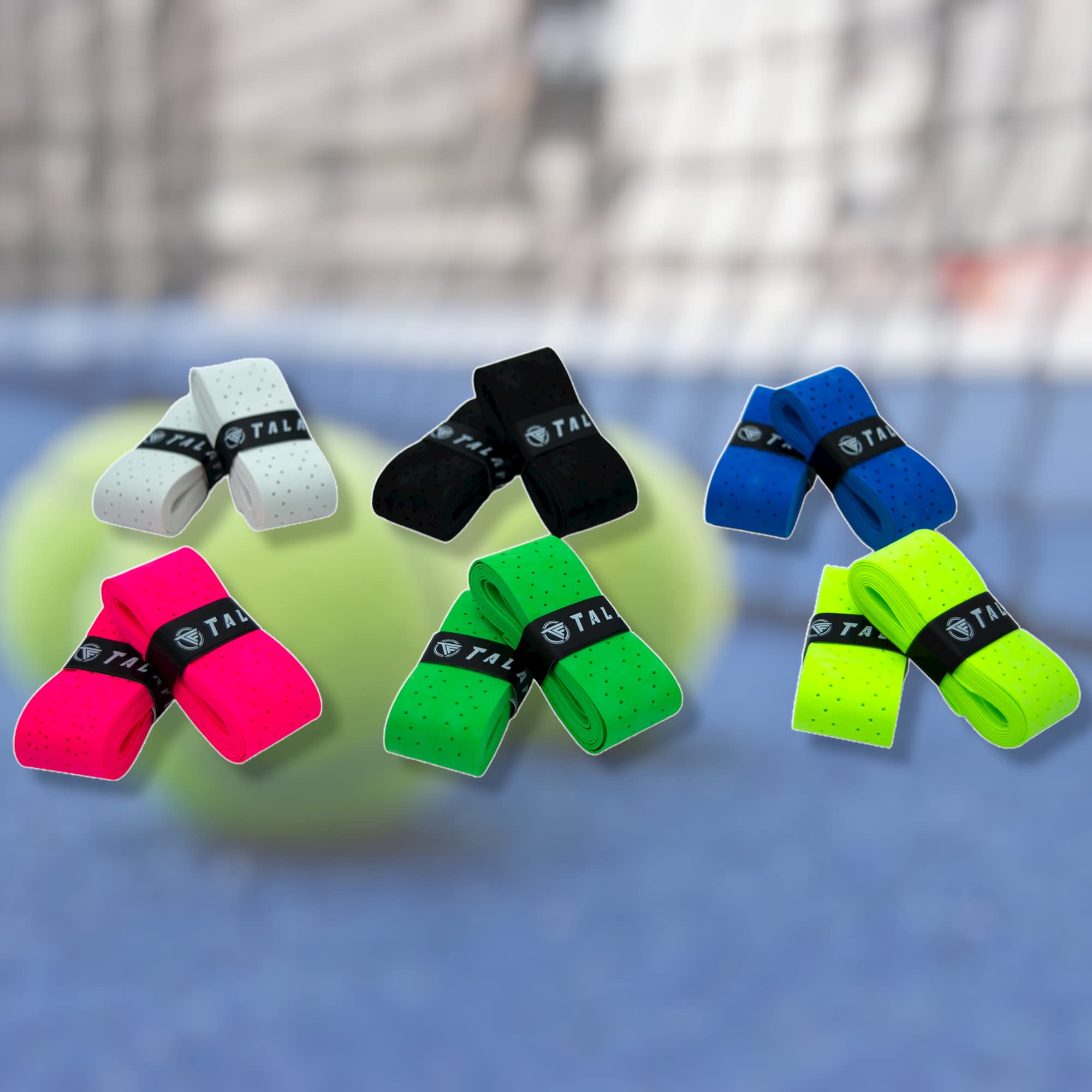 Overgrips Padel Modelo Pro - Empuñadura Pala Padel Perforados - Máximo Agarre