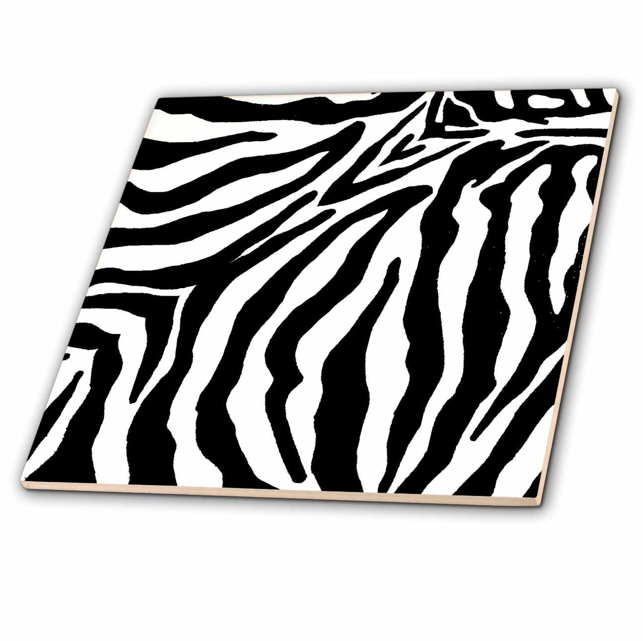 Amazon.com: 3dRose ct_25741_4 Black and White Zebra Print Ii